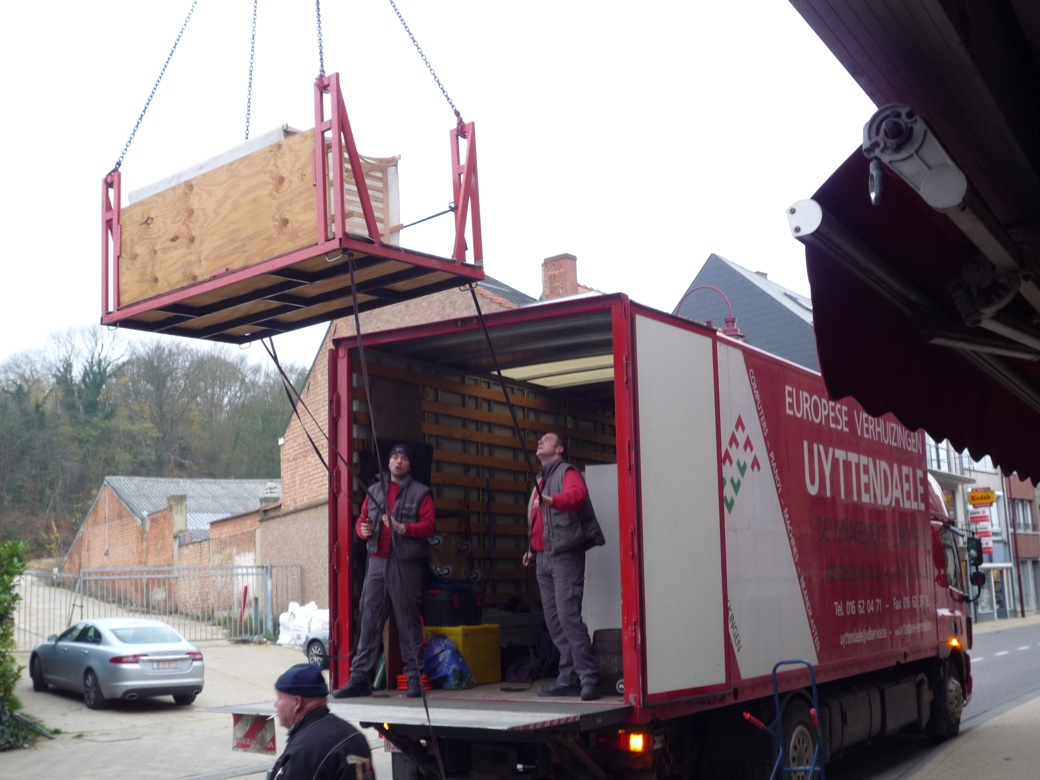 Verhuisteam in actie